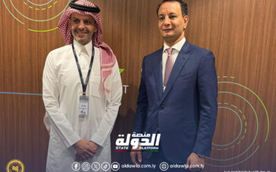 مدير صندوق التنمية وإعادة إعمار ليبيا يبحث سبل التعاون مع صندوق الاستثمارات السعودي