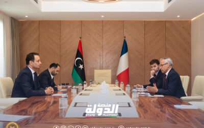 المهندس بلقاسم حفتر يبحث مع السفير الفرنسي الاستعدادات للمنتدى الليبي الفرنسي للتنمية والإعمار
