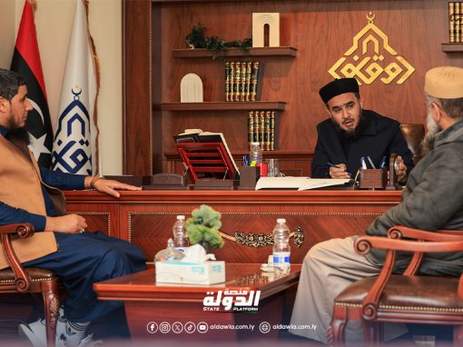 وزير الأوقاف يتابع عمل مكتب الأوقاف شحات