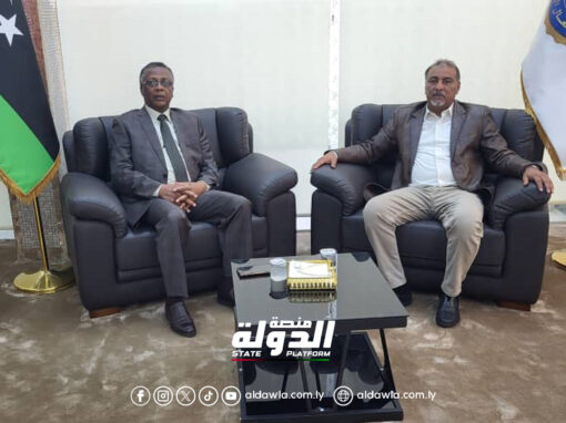 وزير الأشغال بالحكومة الليبية يبحث آلية التعاون المشترك مع وزير السياحة