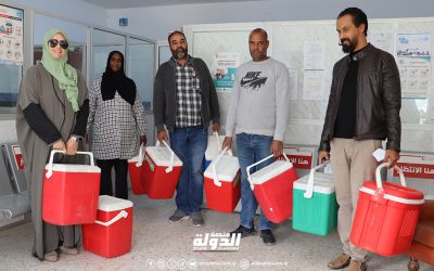 إدارة الخدمات الصحية تسلم شحنات لقاح ضد مرض الانفلونزا الموسمية