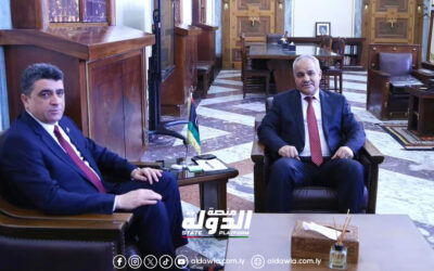 عيسى وشكشك يستعرضان الحسابات الختامية لعام 2023 وخطة عمل مصرف ليبيا المركزي 2024