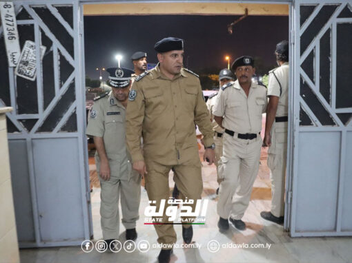 معاون مدير أمن بنغازي يتفقد سير العمل في عدد من مراكز الشرطة