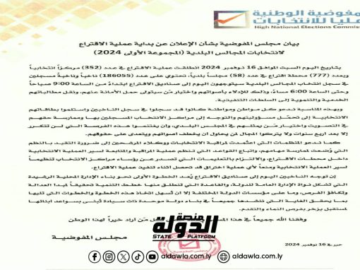 انطلاق عملية الاقتراع لانتخابات المجالس البلدية في ليبيا بمشاركة 58 بلدية