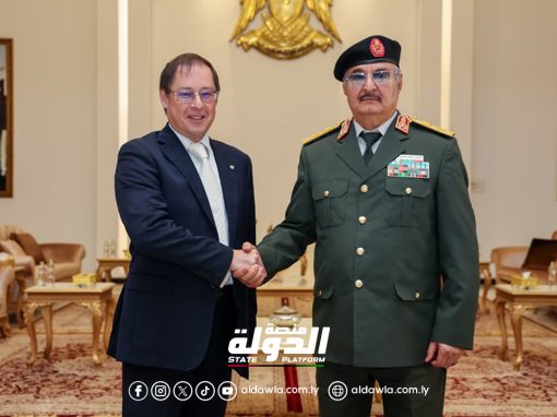 القائد العام يبحث مع سفير جمهورية روسيا الاتحادية آخر التطورات السياسية في ليبيا