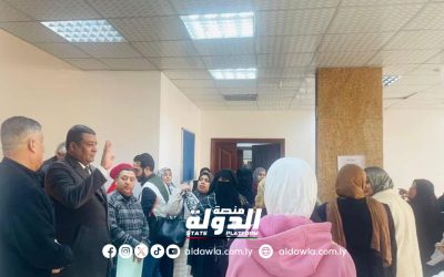 وزير الشؤون الاجتماعية يتفقد سير العمل بفرع الوزارة في بنغازي