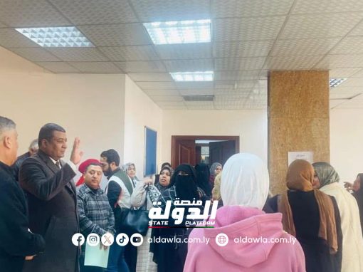 وزير الشؤون الاجتماعية يتفقد سير العمل بفرع الوزارة في بنغازي