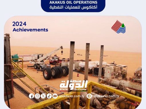 أكاكوس تعلن نجاحها في حفر بئر جديد بحقل الشرارة وترفع الإنتاج بـ 1740 برميل يوميًا