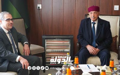 رئيس مجلس النواب يبحث مع القائم بأعمال السفارة الأمريكية المستجدات السياسية والاقتصادية في ليبيا