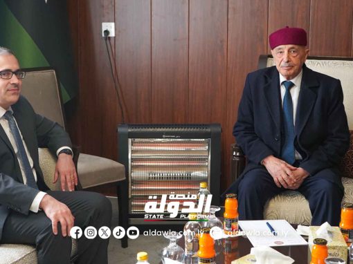 رئيس مجلس النواب يبحث مع القائم بأعمال السفارة الأمريكية المستجدات السياسية والاقتصادية في ليبيا
