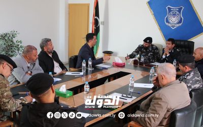 مديرية أمن الجفرة تشكل غرفة أمنية مشتركة لإزالة التعديات على ممتلكات الدولة