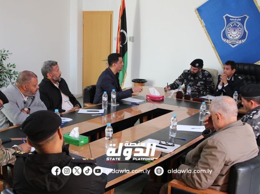 مديرية أمن الجفرة تشكل غرفة أمنية مشتركة لإزالة التعديات على ممتلكات الدولة