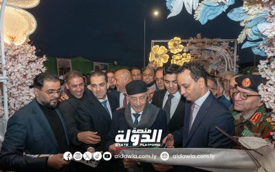 رئيس النواب ورئيس الحكومة ومدير صندوق التنمية يفتتحون مشروعات حيوية في مدينة درنة