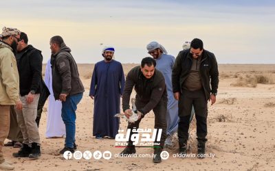 رئيس أركان القوات البرية يشرف على إطلاق طائر الحبارى في إحدى المحميات الطبيعية