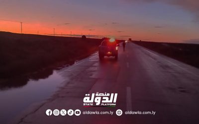 مديرية أمن سرت تُحذّر من خطر التنقل على الطريق الساحلي النوفلية