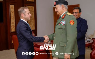 القائد العام يبحث مع المبعوث الفرنسي سبل الدفع بالعملية السياسية