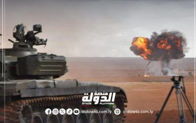 بدء تمرين الرماية بالذخيرة الحية لمنتسبي الكتيبة 222 دبابات