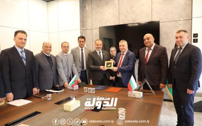 جامعة بنغازي تستقبل وفدًا من جامعة الاقتصاد الوطني والدولي البلغارية