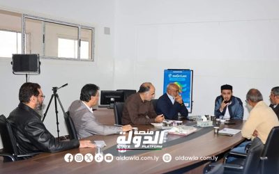 وزير الأوقاف يبحث سبل تعزيز التعاون مع مركز التدريب وتطوير التعليم بمدينة بنغازي.