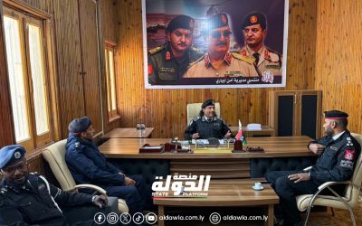 مديرية أمن أوباري تجتمع مع لجنة التفتيش والمتابعة بالمنطقة