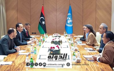 مدير عام صندوق إعمار ليبيا يستقبل نائب المبعوث الخاص للأمين العام للأمم المتحدة.