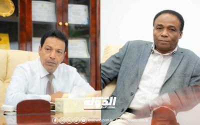 وزير الموارد المائية يبحث مع النائب جبله الشيباني عدد من القضايا الخاصة بتاورغاء