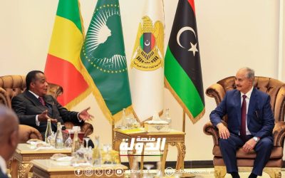 القائد العام يستقبل رئيس جمهورية الكونغو – برازافيل