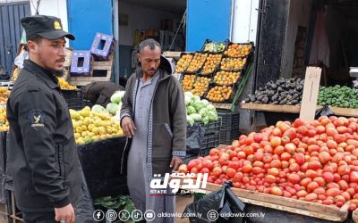 حملة ميدانية تهدف إلى تنظيم سوق الفندق البلدي