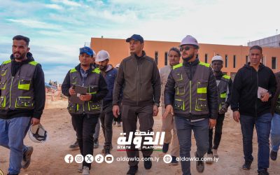 مدير صندوق التنمية والإعمار يتفقد سير العمل بمشروع المركب الجامعي لجامعة درنة.