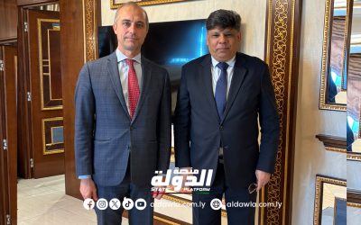 النائب العام يبحث مع السفير الإيطالي لدى ليبيا التعاون في مجال التدريب لمواجهة الاتجار بالبشر
