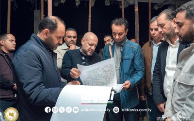 جولة تفقدية لمدير صندوق الإعمار على مشروع مستشفى الأطفال بنغازي