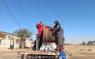 تطوير خطوط الكهرباء بمدينة أجدابيا بناءً على تعليمات وزير الكهرباء والطاقات المتجددة