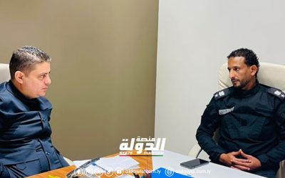 مدير إدارة مكافحة الجرائم الاقتصادية وغسل الأموال يتابع سير العمل بفرع الإدارة البطنان