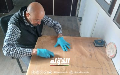 مراقبة آثار بنغازي تشرع في فهرسة وترميم 200 خريطة أثرية