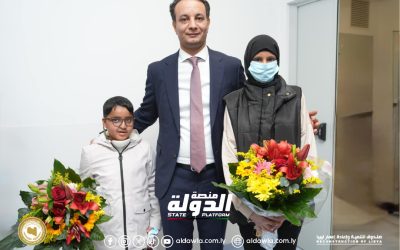 المهندس بالقاسم حفتر يتفقد أوضع الأطفال الليبيين مرضى الدم وزراعة النخاع في أحد مستشفيات إيطاليا