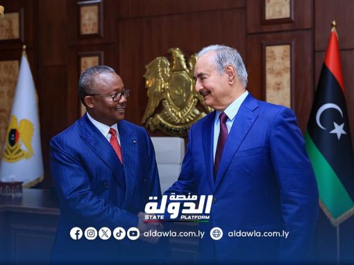 القائد العام يناقش مع رئيس غينيا بيساو جهود الاتحاد الأفريقي لحل الأزمة الليبية