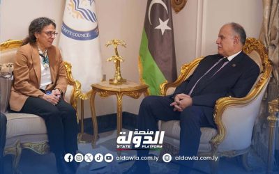 خوري تبحث مع بوشناف تطورات الأوضاع السياسية في ليبيا