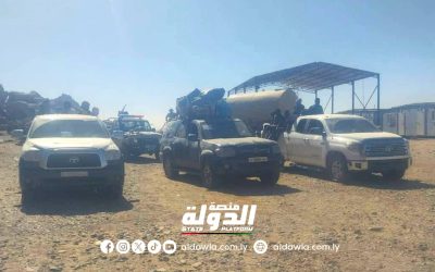 جهاز مكافحة الهجرة يضبط 75 وافدا بمنفذ العوينات حاولوا التسلل إلى ليبيا