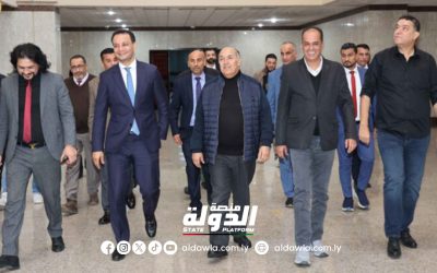 مدير عام صندوق التنمية وإعادة الإعمار يزور مقر ديوان مجلس النواب في بنغازي
