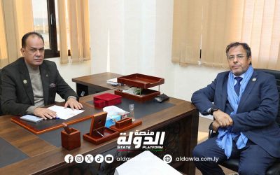 العريبي يستعرض كافة المشاكل التي تواجه جهاز النهر الصناعي وسبل حلحلتها