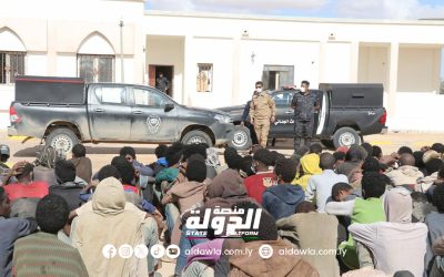تحرير 263 مهاجرا غير شرعي كانوا محتجزين في مدينة أجخرة