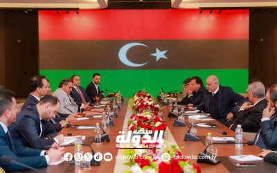اجتماع موسع في درنة بين مصرف ليبيا المركزي وصندوق التنمية للاطلاع على تفاصيل المشروعات ونسب إنجازها