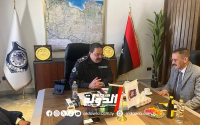 اللواء الخفيفي يبحث مع نائب القنصل المغربي قضايا الوافدين والمقيمين داخل الأراضي الليبية