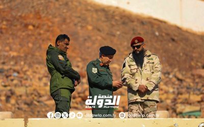 آمر شعبة التدريب برئاسة الأركان البرية يزور الكتائب العسكرية في الجنوب