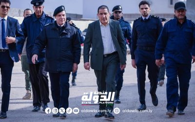 وزير الداخلية يطلع على سير عمل الإدارة العامة لشؤون الآليات في بنغازي