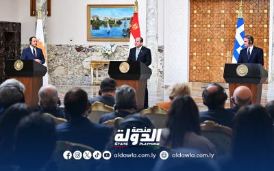 تأكيد مصري يوناني قبرصي على ضرورة حماية استقرار ووحدة ليبيا