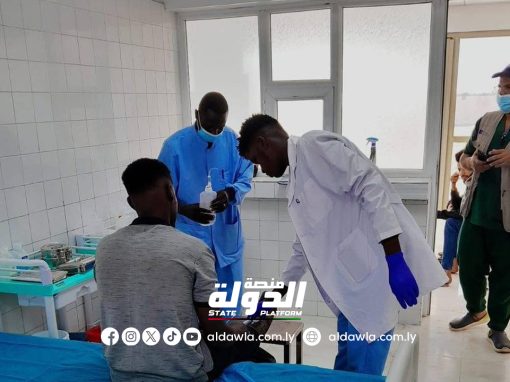 وزارة الصحة تتابع العمل بمركز علاج وإيواء النازحين بمدينة الكفرة