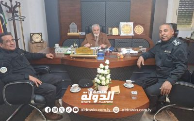 وزير الزراعة يبحث سير العمل بجهاز الشرطة الزراعية في بلدية المرج.