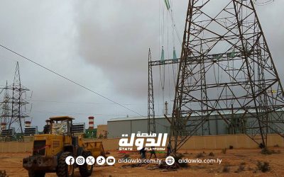 انطلاق العمل في ربط مشروع خط نقل الطاقة الرويس أبو عرقوب بمحطة توليد الرويس