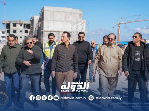 مدير صندوق الإعمار يتابع سير عمل عدد من المشاريع في درنة